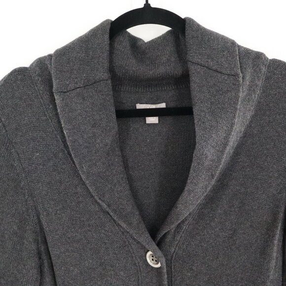 J. Jill Angora Cardigan XS Gray Boho Classic Timeless Elevated Basic Minimalist - Picture 8 of 16